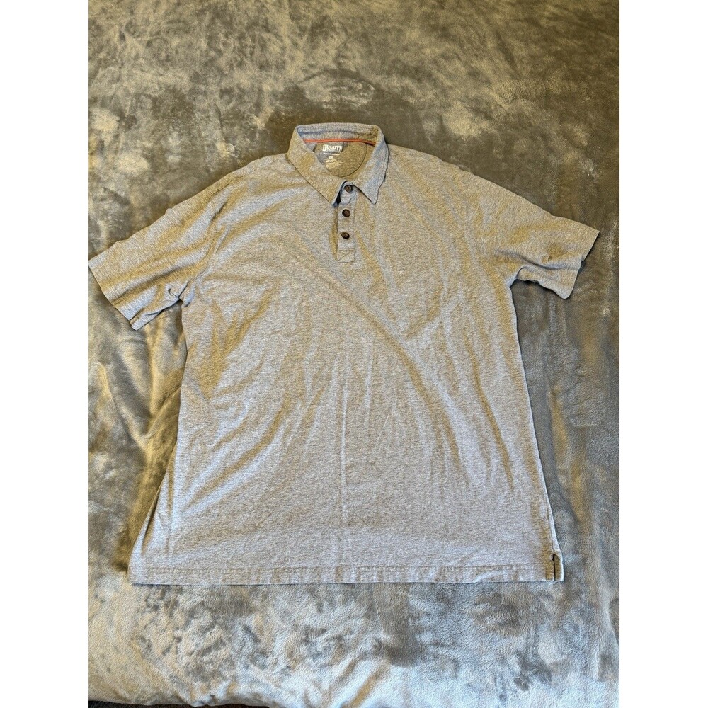 Duluth Trading Polo Shirt Adult 2XL Gray Spillfighter Longtail T Pullover